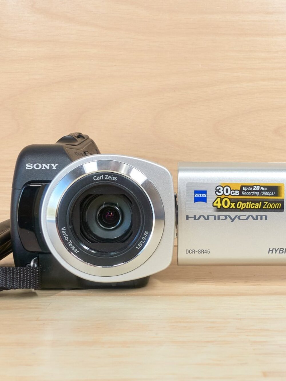 Sony DCR-SR45 Handycam Camcorder 30GB HDD Hybrid 40x Optical Zoom Tested